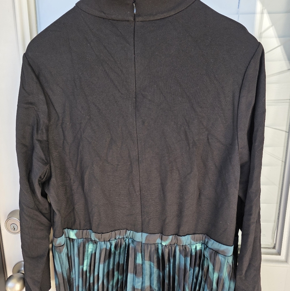 Anne Klein Plus Size Mixed-Media Pleated Midi Dress Sz 18W NWT Cocktail Party - Picture 12 of 12